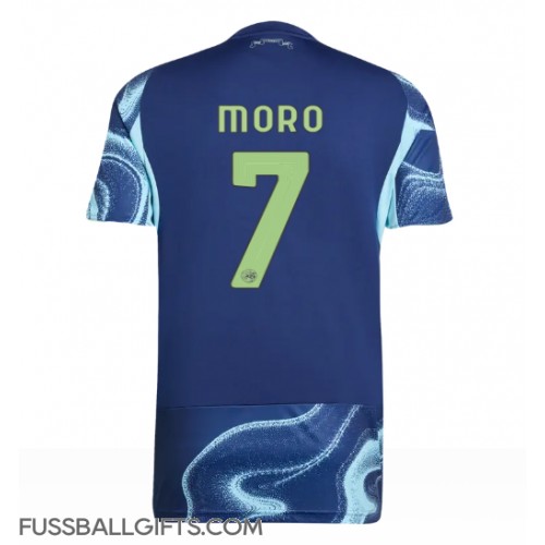 Ajax Raul Moro #7 Fußballbekleidung Auswärtstrikot 2025-26 Kurzarm